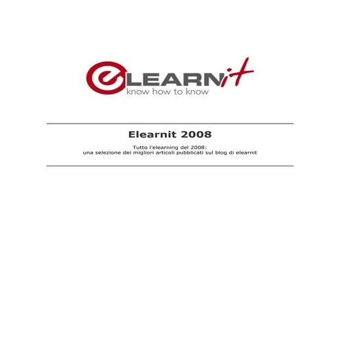 Best Of Elearnit Blog 2008