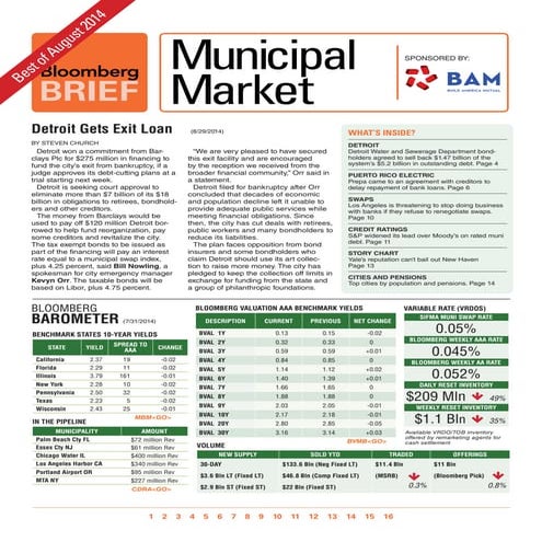 Best of Municipal Market - August 2014