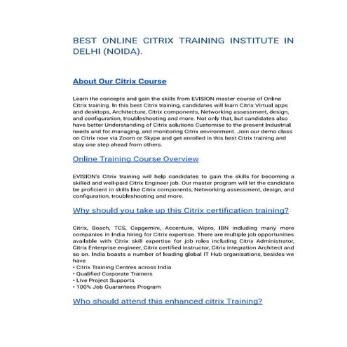 BEST ONLINE CITRIX TRAINING INSTITUTE IN PUNE.pdf