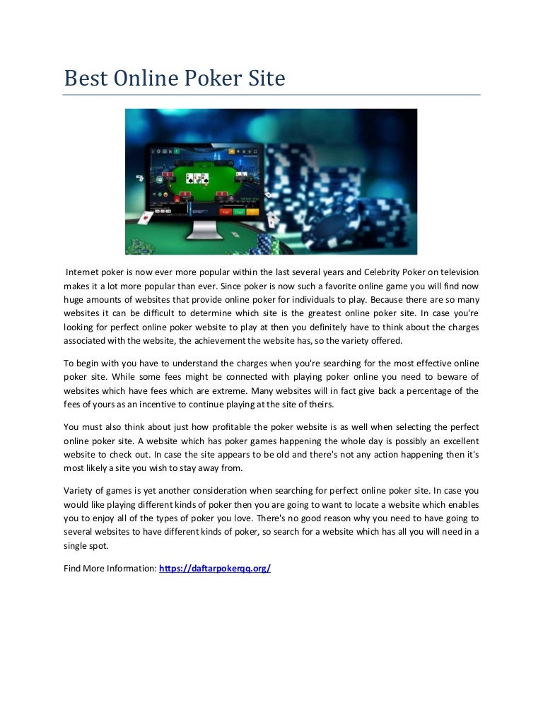 Best website to play poker online without