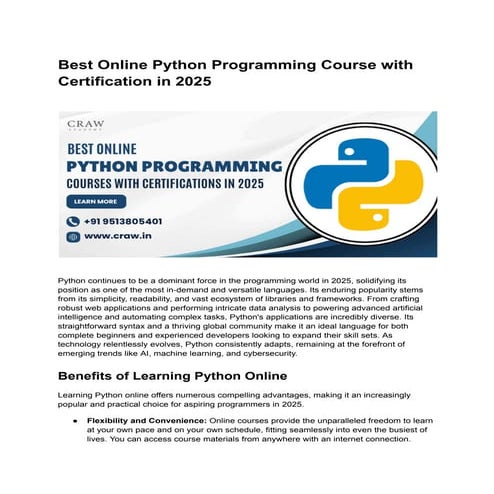 Best Online Python Programming Course with Certification in 2025.pdf