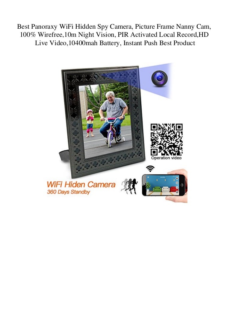 Best Panoraxy WiFi Hidden Spy Camera Picture Frame Nanny Cam 100 W…