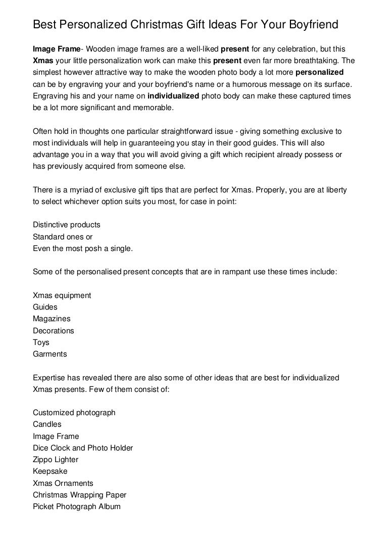 personalised christmas presents for boyfriends