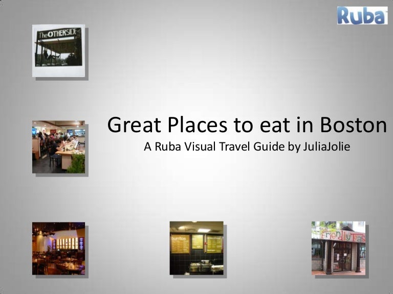 Best Places To Eat In Boston