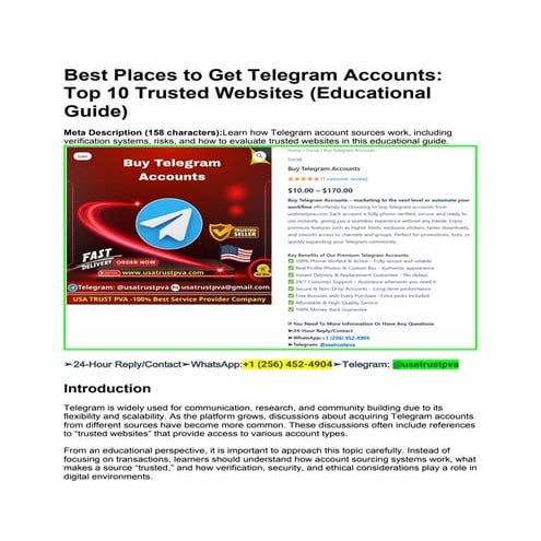 Best Places to Get Telegram Accounts_ Top 10 Trusted Websites ...