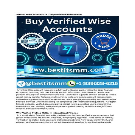 Best Place to Buying Verified Wise Accounts 100% USA & UK.pdf