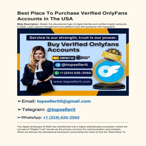 Mastering Verified OnlyFans Accounts in the USA: A 2-Step Digital Trust ...