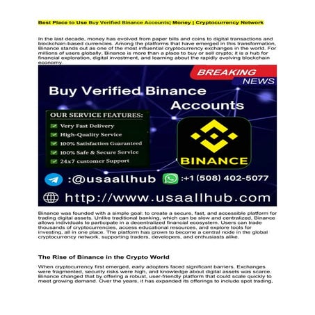 Best Place to Use Verified Binance Accounts_ Money _ Cryptocurrency Network.docx
