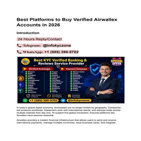 Top 10 Sites to Buy Verified Airwallex Accounts in 2026 | PDF