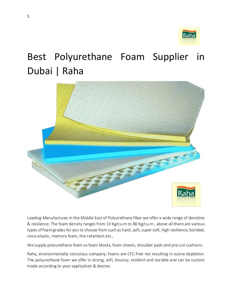 Best Polyurethane Foam Supplier in Dubai Raha