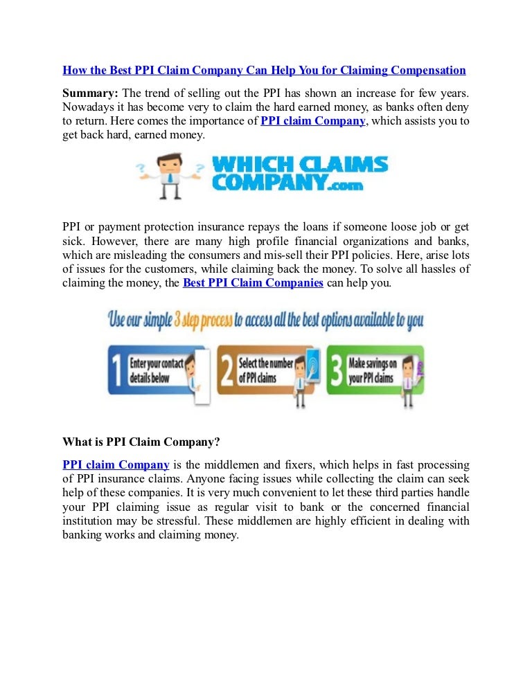 How the Best PPI Claim Company Can Help You for Claiming Compensation