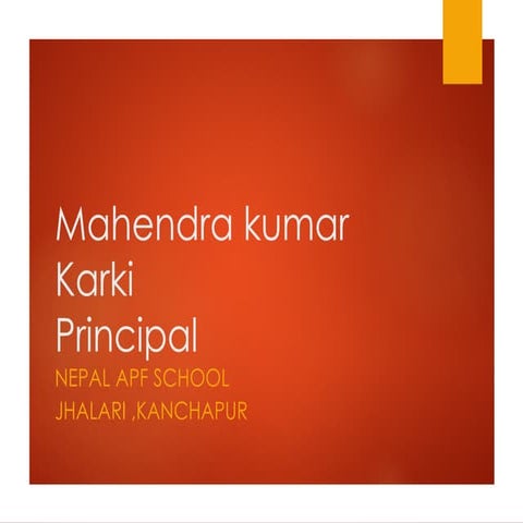 Best Practice of our residental school at Nepal .