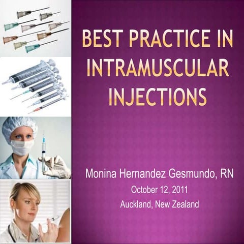 Best practice in intramuscular injections