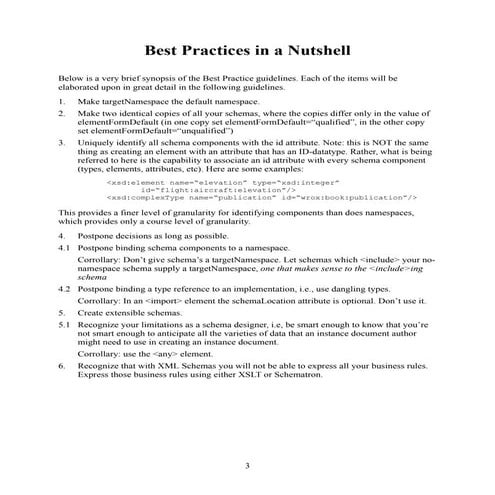 Best Practice In Nutshell | PDF
