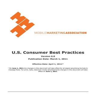 U.S. Consumer Best Practices