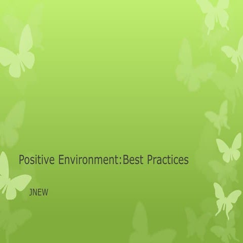 Best practices environment | PPTX
