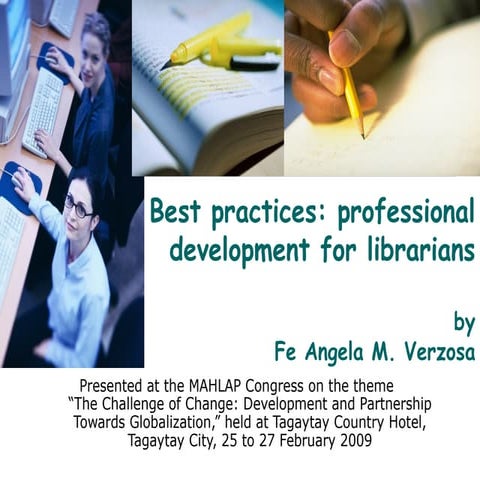 Best Practices   Professional Development For Librarians