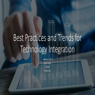 Best Practices and Trends for Technology Integration | PPTX
