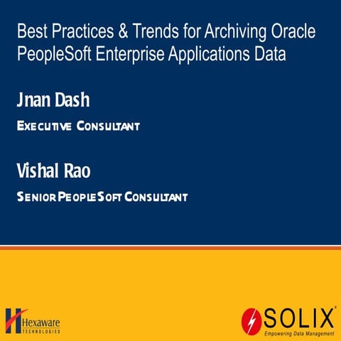 Best practices and trends in people soft