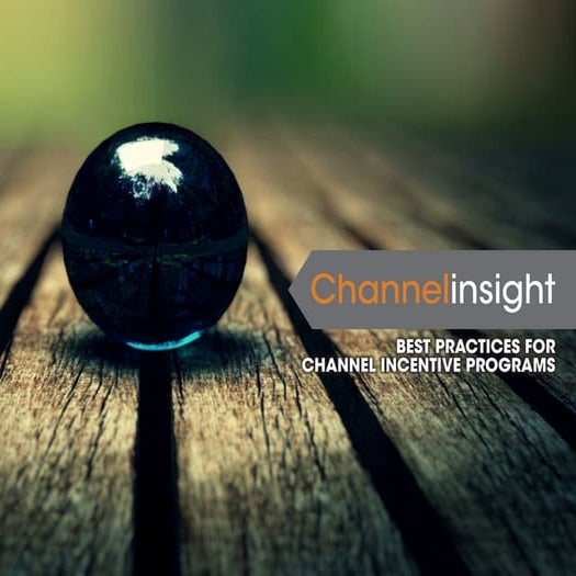 Best Practices for Channel Incentive Programs