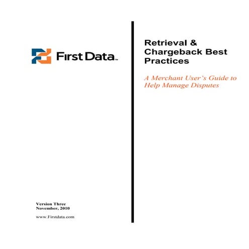 Best practices for efficient handling of retrievals chargebacks