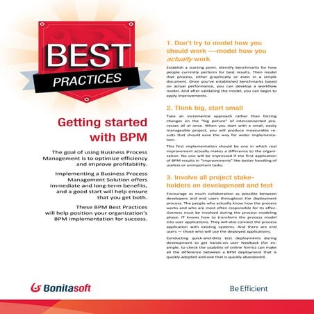Best practices for getting started with BPM
