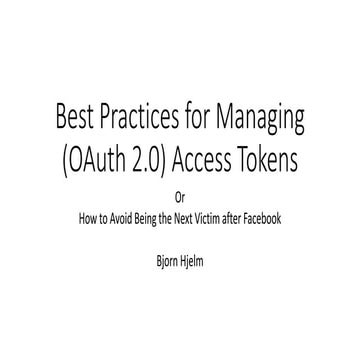 IIW 27 Wednesday Session 3