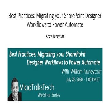 Best practices for migrating from SharePoint Designer to Power Automate
