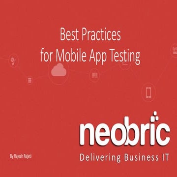 Mobile apps testing process | PPTX