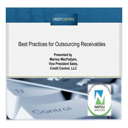 Credit Control: Best practices for outsourcing receivables