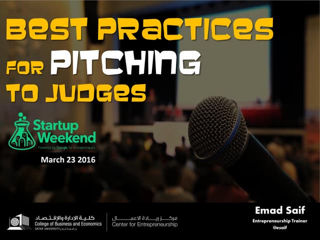 Best Practices for Pitching to Judg...