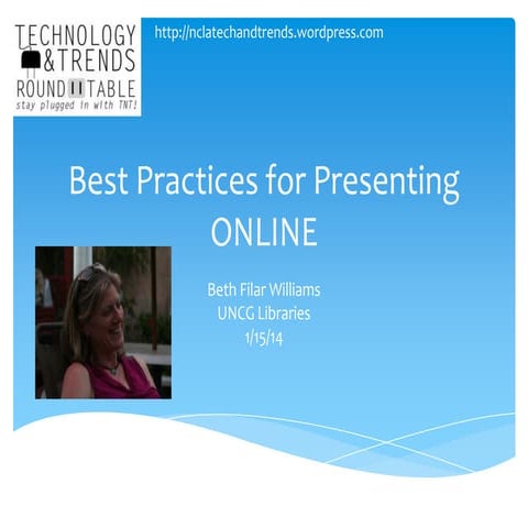 Best Practices for Presenting Online 