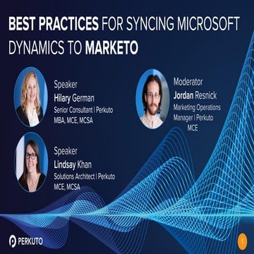 Best Practices for Syncing Microsoft Dynamics to Marketo