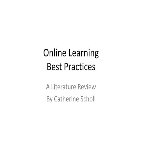 Best practices for teaching online