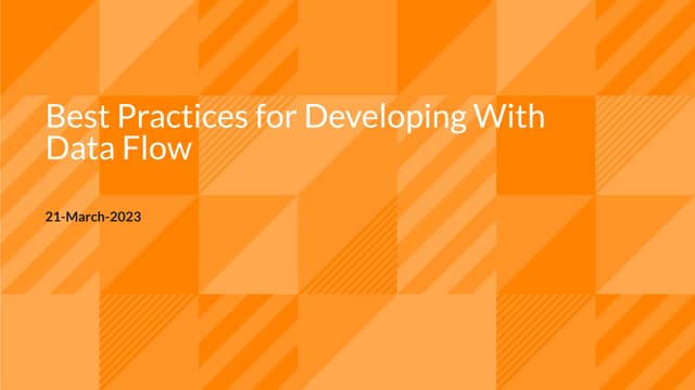 Best Practices For Workflow