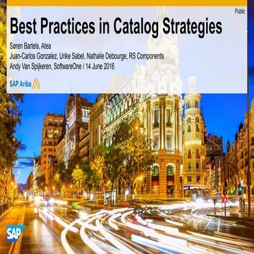 Best Practices in Catalog Strategies