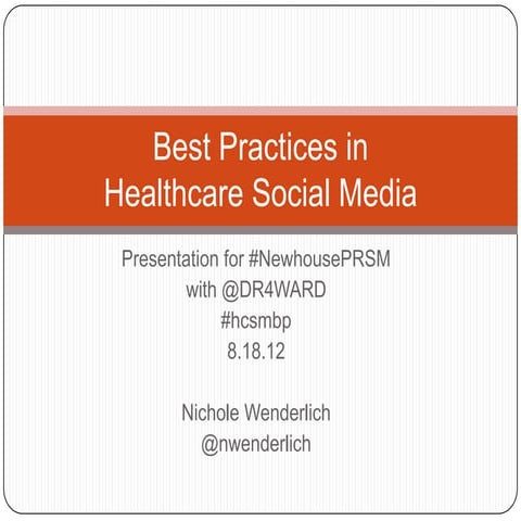 Best practices in HCSM