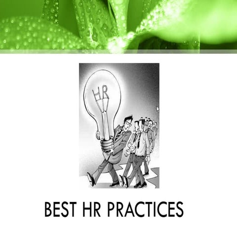 Best Practices In Human Resources