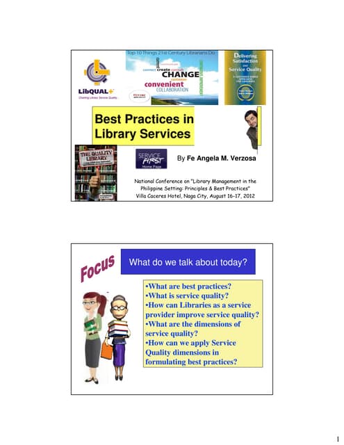 Best practices in library services