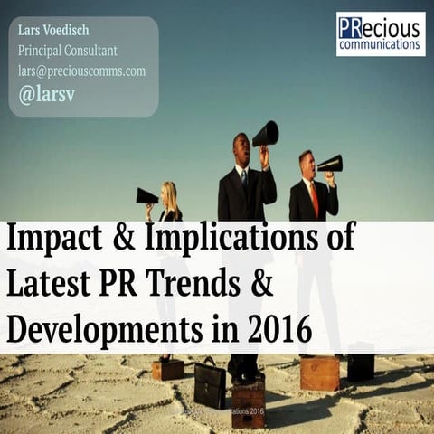 Best practices in social media & PR 2016 - by PRecious Communications