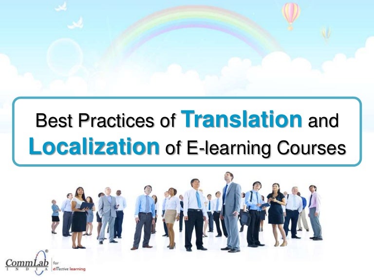 Best Practices in Translation and Localization of Elearning Courses