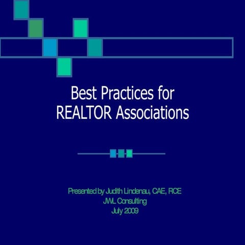 Best Practices for Realtor Associations 2009