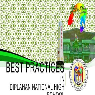 Best Practices in Diplahan National High School S.Y. 2016-2017