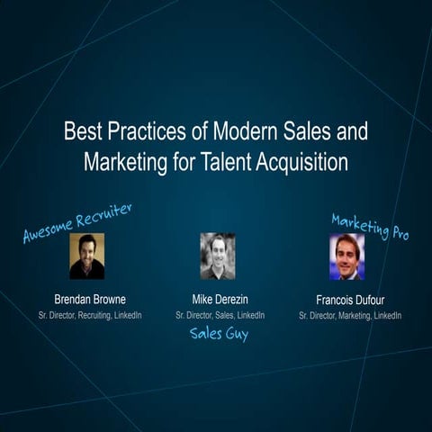 Modern Marketing & Sales: Best Practices for Talent Acquisition Leaders | Tal...