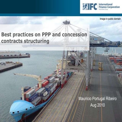 Best practices on PPPs contracts  
