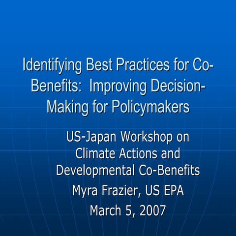 Best practicespresentationmmf2007