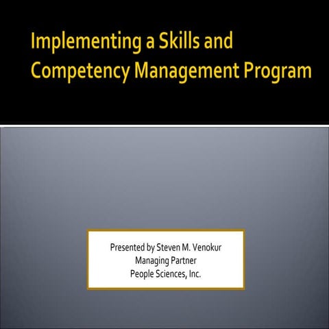 Skills Management Best Practices Webinar