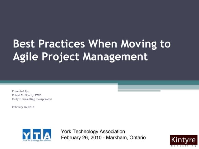 Best Practices When Moving To Agile Project Management