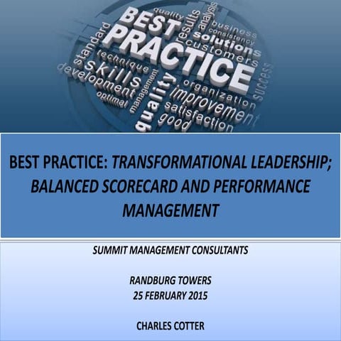 Best Practice: Transformational Leadership_BSC_PM