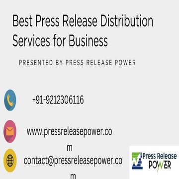 Best Press release distribution...power point | PPT - Best Time For Press Release Distribution